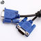 3+6 Male To Male VGA Monitor Cable Ferrite Cores Gold Plated Connectors