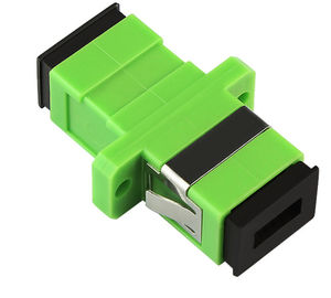 Green Fiber Optic Accessories Sc/Acp Adapter PVC Material Dimension 32MM