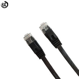 Flat Cat6 UTP Patch Cord Cable RJ45 4P Twisted Pair Conductor 0.50mm-0.58mm