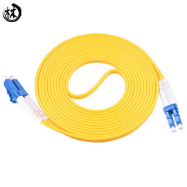 2M LC/UPC-LC/UPC Fiber Optic Drop Cable Customized Length PVC/LSZH Material