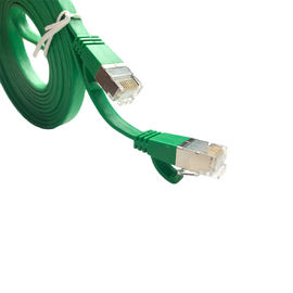 0.58mm Flat Cat6A FTP Patch Cord Cable With 4P Twisted Pair Conductor