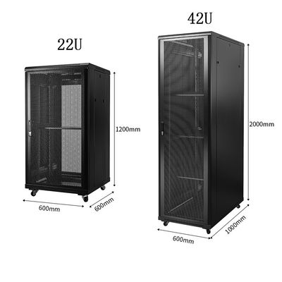 22U 42U Data Center Server Rack 19 Inch Network Cabinet