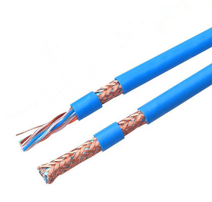 Gigabit CAT6A Lan Cable Pure Oxygen Free Copper Shielded Twisted 4 Pairs