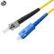 SC-ST UPC SX  Fiber Optic Patch Cord 3M Customized Length / Cable Diameter