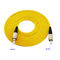 Yellow 3 Meter Upc Fc Sc Patch Cord , Fiber Optic Drop Cable Fc-Fc Custom Lengths