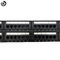 Network Cabinet 48 Port Cat6 Patch Panel , Utp Patch Panel 48 Port With Cable Management