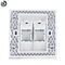 Kico cat6 cat7  RJ45 doule port pvc faceplate  Type 86*86 Networking Faceplate