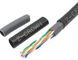 Outdoor PVC Network Cable Grey Black Long Life Time CCA/CU Conductor