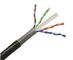 Outdoor Cat 6 PVC Network Cable PVC Jacket 4 Pair Utp 23AWG With Fluke Pass