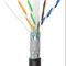 Outdoor CAT6A Lan Cable Utp 305m 23/24 Awg Black Bare Copper