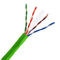 Fast Speed UTP Cat6 Utp Network Cable , Cat6 External Cable 305m PVC Inner